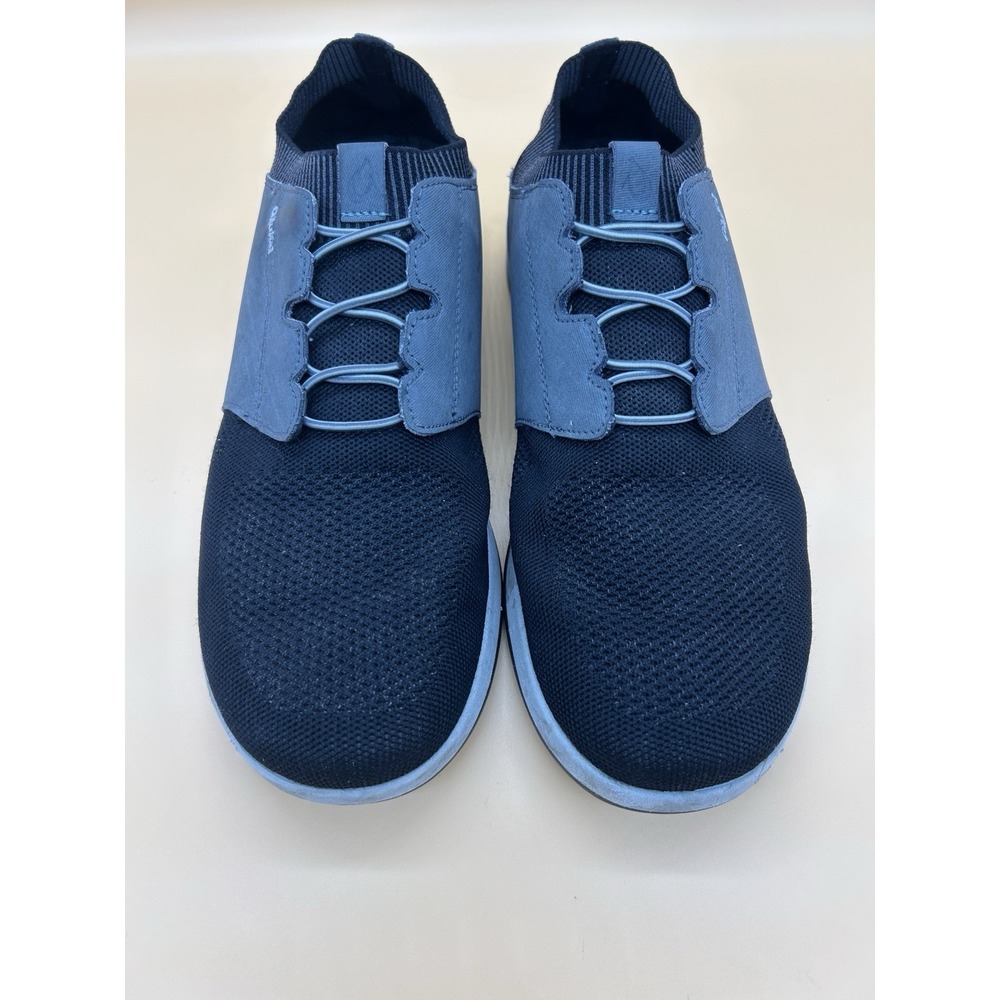 OluKai Makia Ulana Kai Mens 13 Gray Black Sneakers Knit Leather Casual Shoes